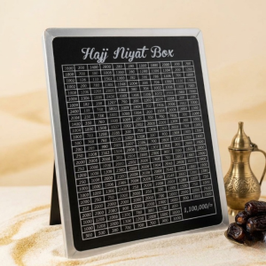Hajj Niyat Box – Premium Islamic Savings Tracker & Goal-Oriented Money Box - Non-Assembled