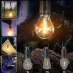 T01 Rechargeable Camping Bulb – 3-Gear Vintage LED Emergency Lamp with Carabiner Hook & Type-C Charging
