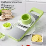 Manual Food Grater, 5 In 1 Grater And Slicer With Stainless Steel Blade, Multi-Functional Vegetable Fruit Slicer For Kitchen