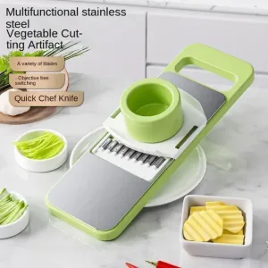 Manual Food Grater, 5 In 1 Grater And Slicer With Stainless Steel Blade, Multi-Functional Vegetable Fruit Slicer For Kitchen