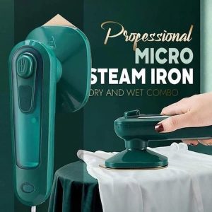 Professional Micro Steam Iron – Portable Handheld Dry & Wet Combo Garment Steamer for Travel & Home