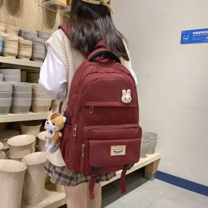 Korean Style School & College Backpack | 48cm x 28cm | Trendy & Spacious | Durable Daypack for Students