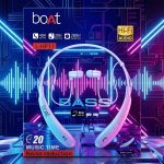 Neckband Boat Experience powerful bass, HD calls, and wireless freedom with this lightweight, sweat and Water proof neckband.