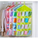 16-Pocket Multifunction Hanging Storage Bag | Door & Wall Mounted Closet Organizer | Random Colour