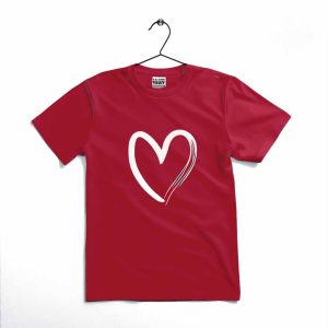 Heart Printed Kids T-Shirt – Soft Cotton Casual Tee for Toddlers & Kids