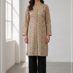 Unstitched Black Allover Block Printed 2-Pcs Katan Silk Suit for Women – Premium Soft Fabric Shirt & Trouser Dress Material
