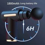 Rechargeable Massage Gun | 3000mAh Battery | 4 Speed Levels | 4 Removable Heads Electric Full Body Gun Massager, Pain Relief Cordless Deep Tissue Massage Machine