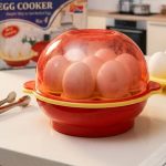 Egg Electric Egg Boiler and Vegetable Steamer – Automatic Shut-Off Rapid Cooker for Healthy Breakfast & Steamed Snacks