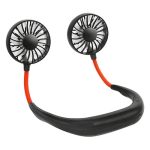 7 Wing Neck Fans Mini Portable Outdoor Fan Personal Fan Biggest Rechargeable Battery Operated Neckband Fan - Portable Cooling Device (Random Color)